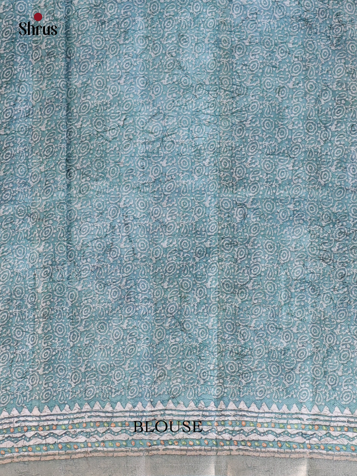 Purple & Blue - Semi Tussar Saree - Shop on Shrus.com