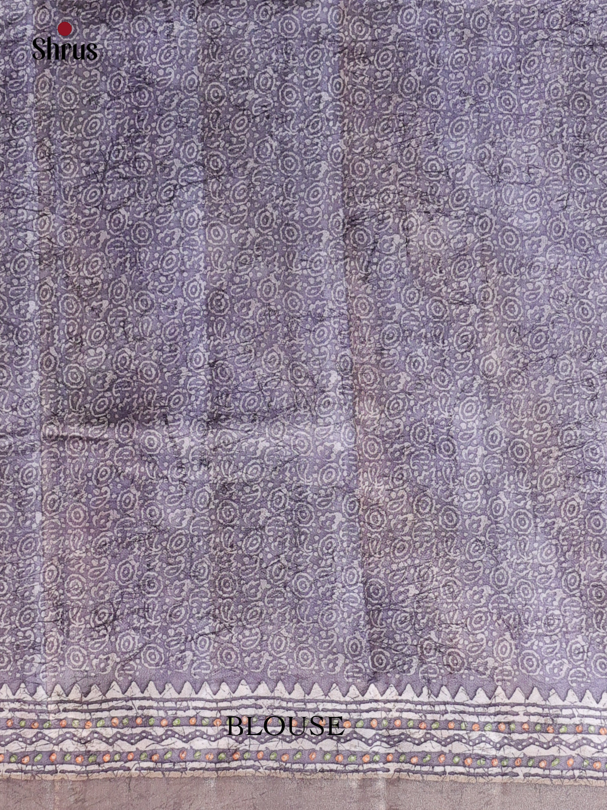 Onion Peel & Lavender - Semi Tussar Saree - Shop on Shrus.com