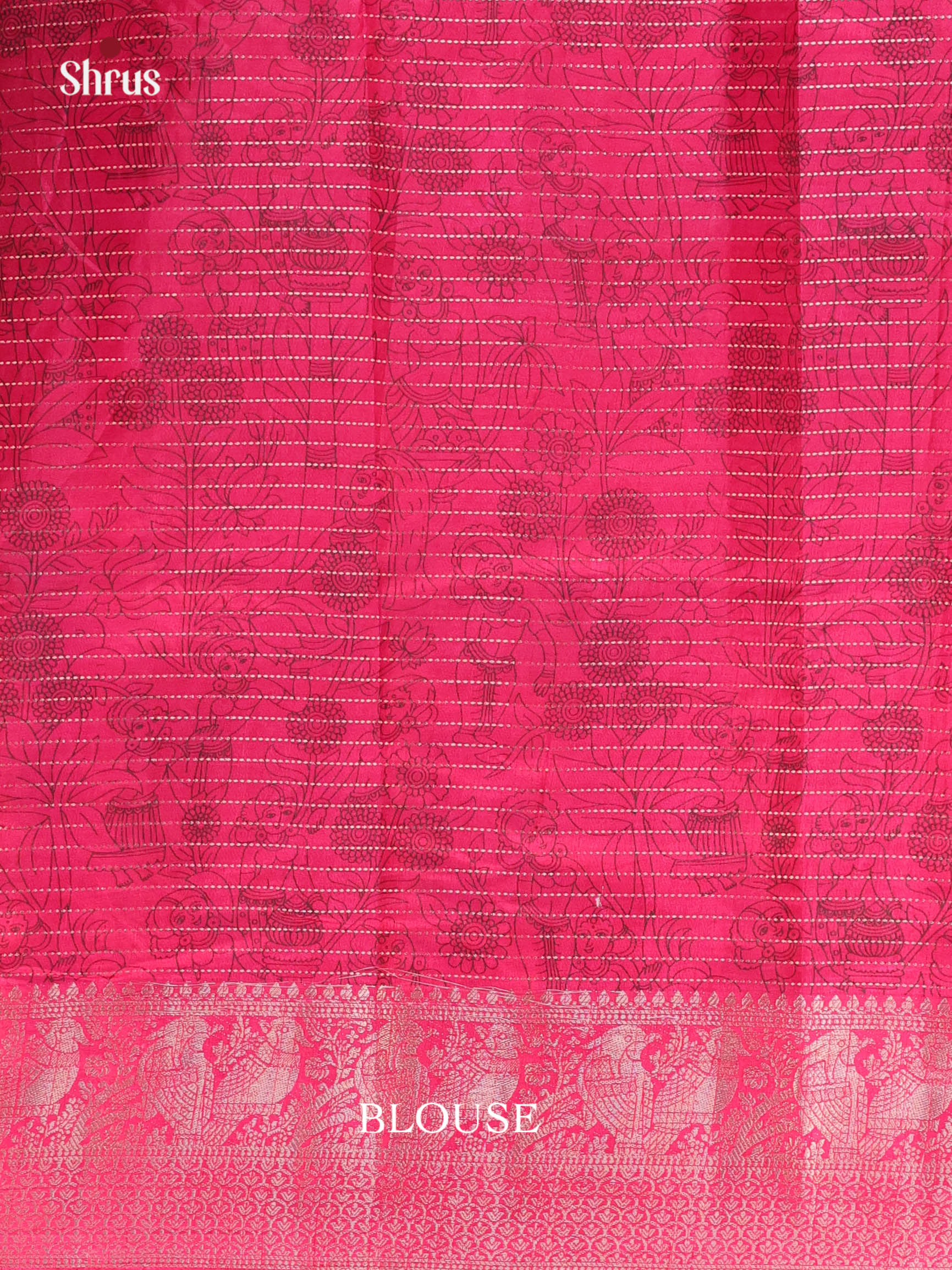 Violet & Pink - Semi Tussar Saree - Shop on Shrus.com