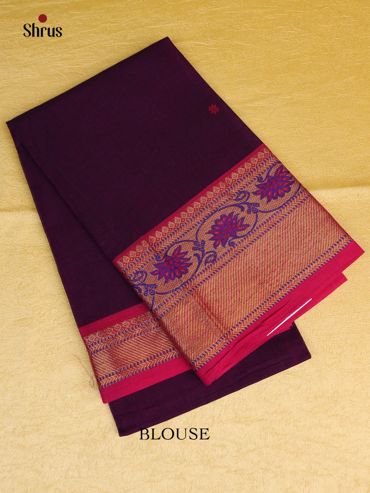 Dark Purple & Maroon- Blouse Bit - Shop on Shrus.com