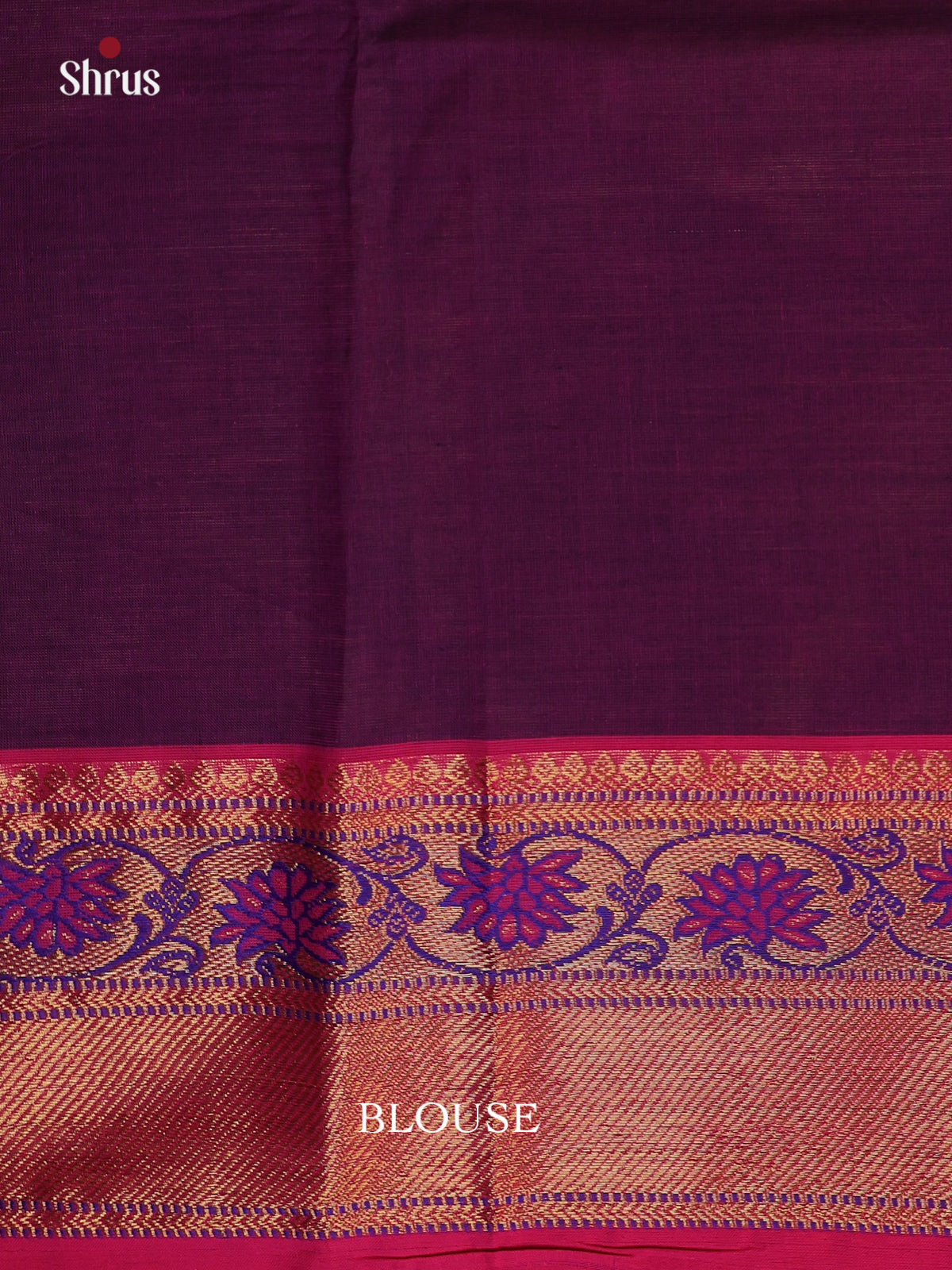 Dark Purple & Maroon- Blouse Bit - Shop on Shrus.com