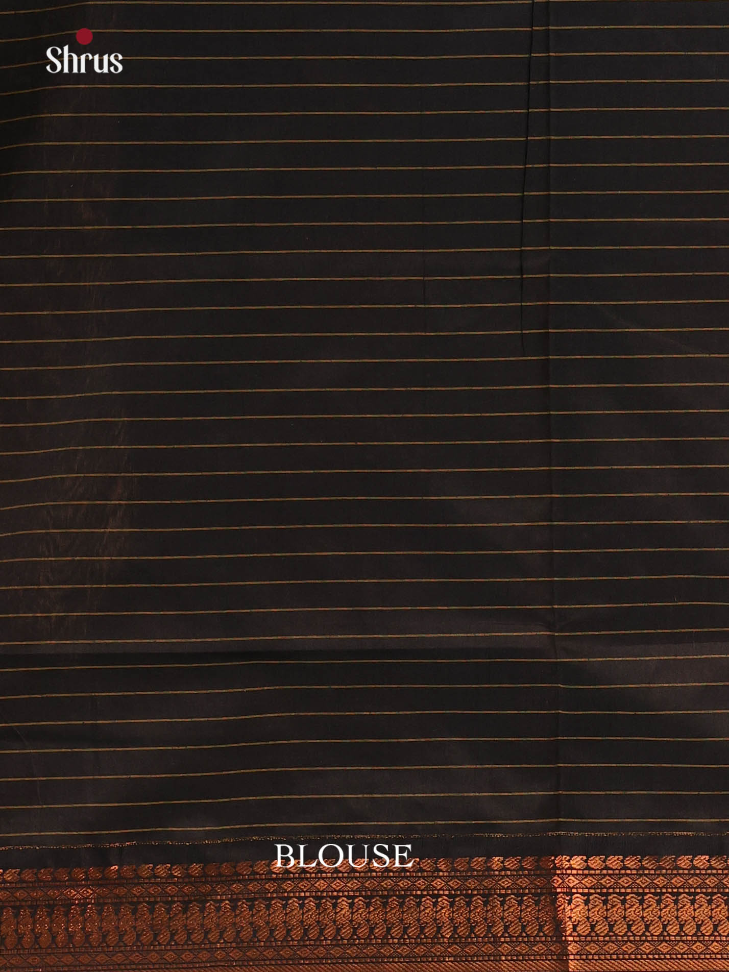 Green Kalyani Cotton Saree with Zari Checks, ganga jamuna Border & Black Pallu With Zari - Shop on Shrus.com