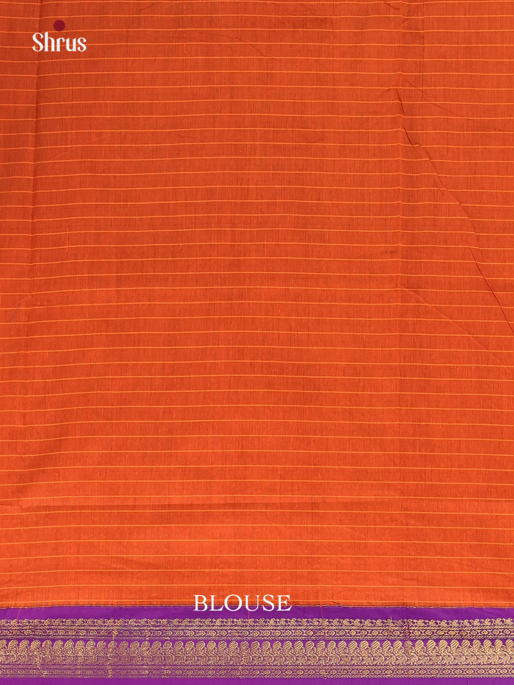 Peacock Green & Orange - Kalyani Cotton Saree - Shop on Shrus.com