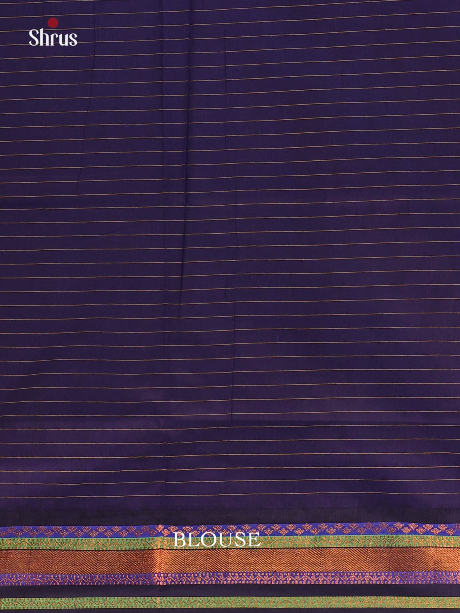 Lavender & Dark Blue - Kalyani Cotton Saree - Shop on Shrus.com