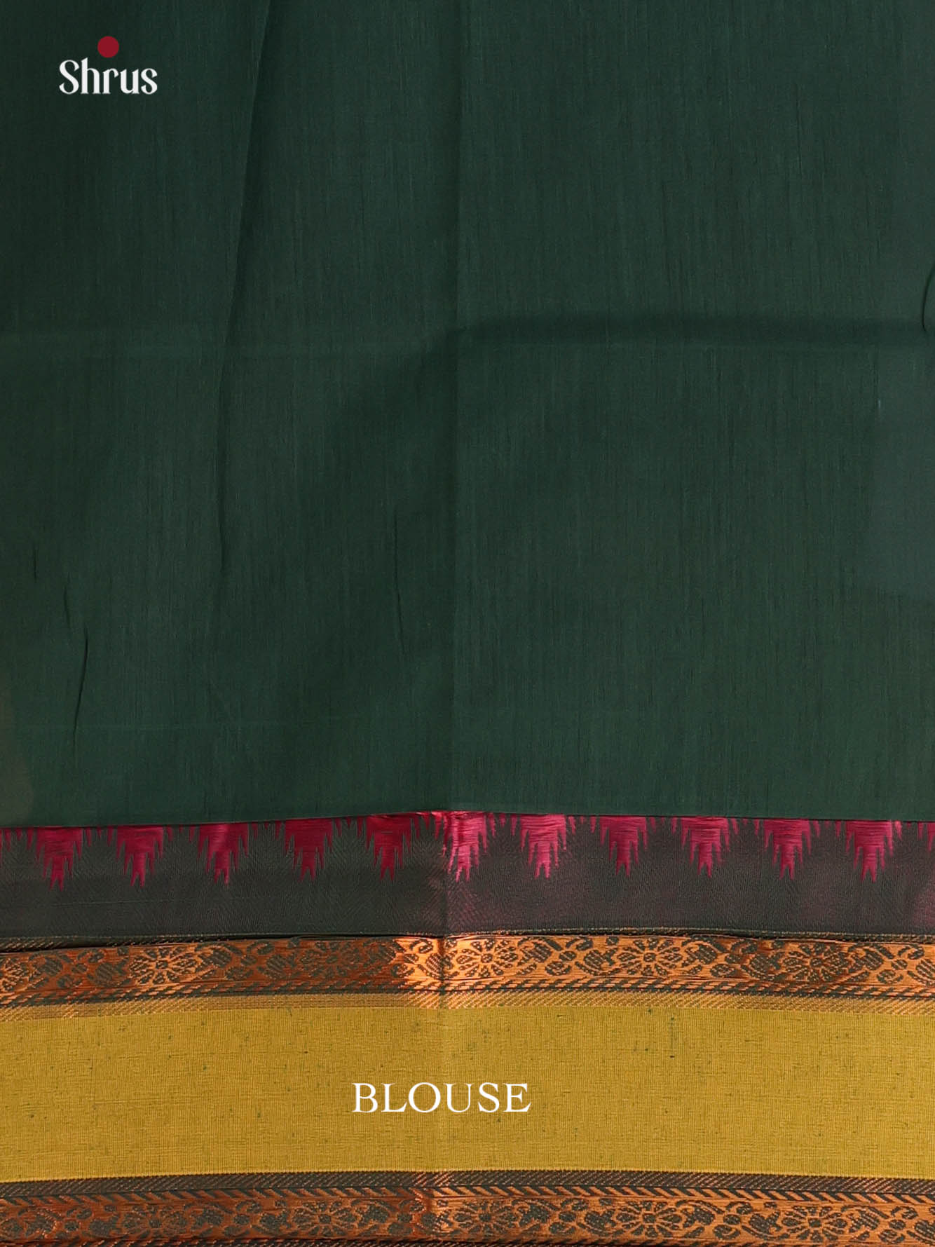 Blue & Green - Kalyani Cotton Saree - Shop on Shrus.com