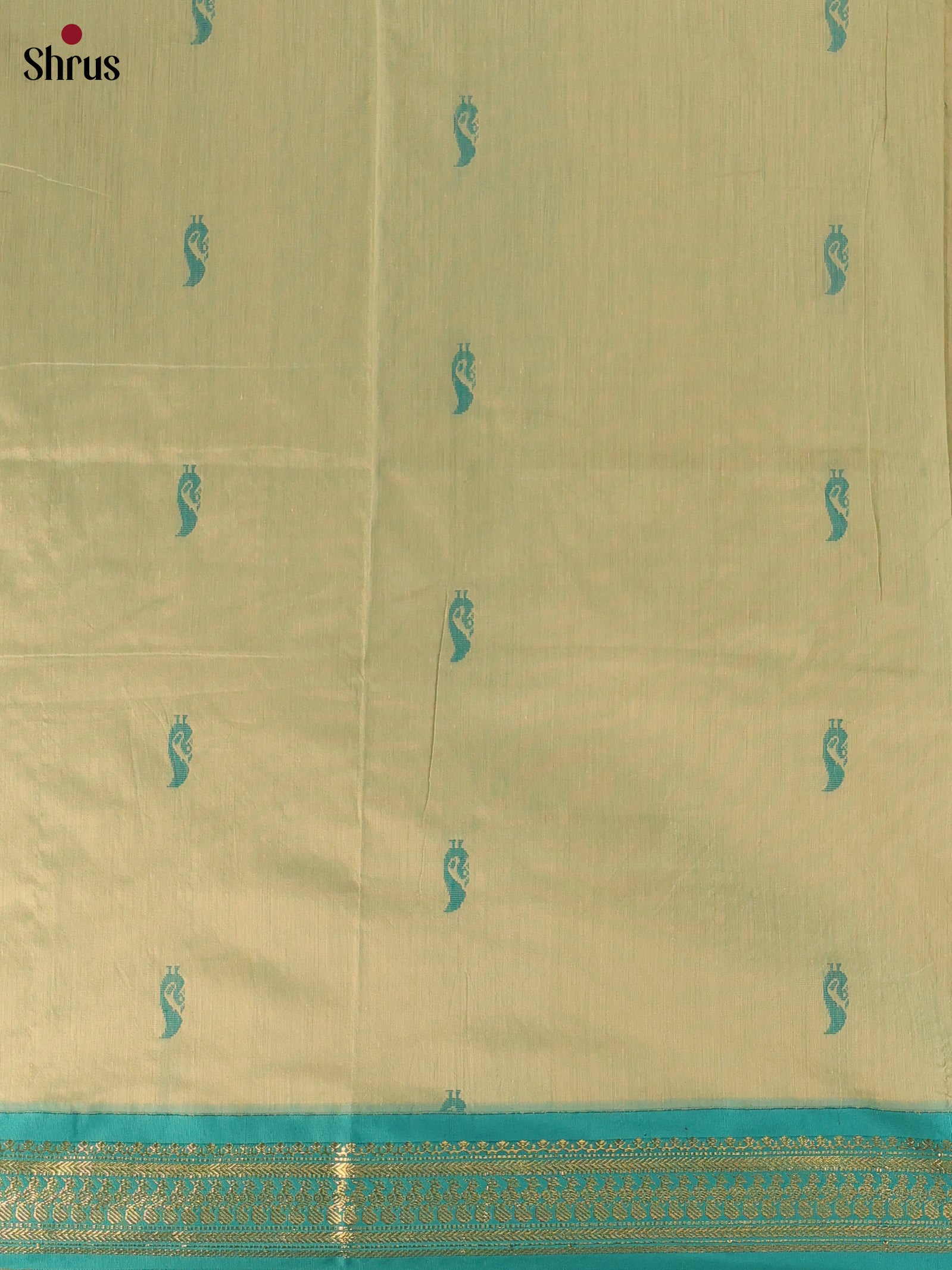 Light Green & Green - Kalyani Cotton unstitched Top & Dupatta - CLS05043 - Shop on Shrus.com