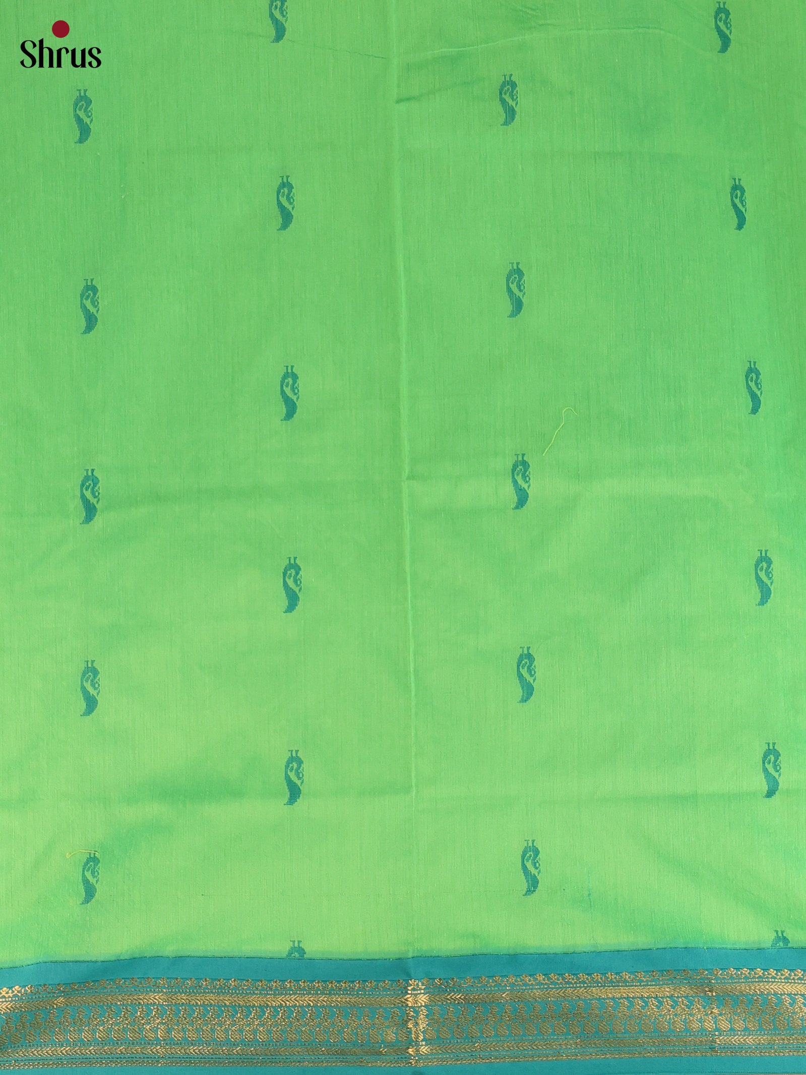 Lite Green & Green - Kalyani Cotton salwar unstitch - Shop on Shrus.com