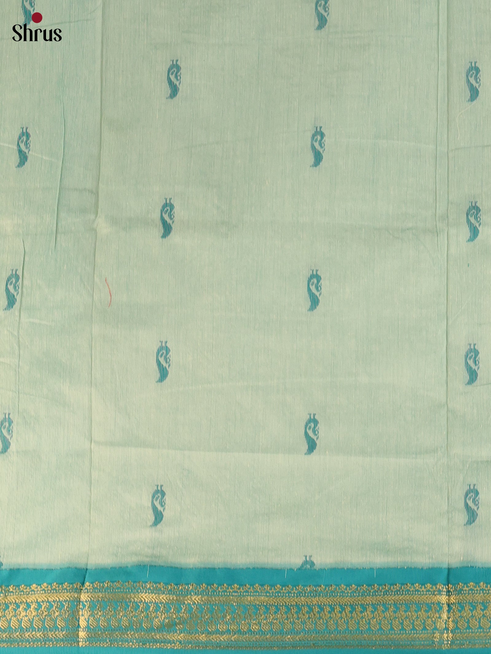 Lite Green & Green - Kalyani Cotton unstitched Top & Dupatta - CLS05047 - Shop on Shrus.com