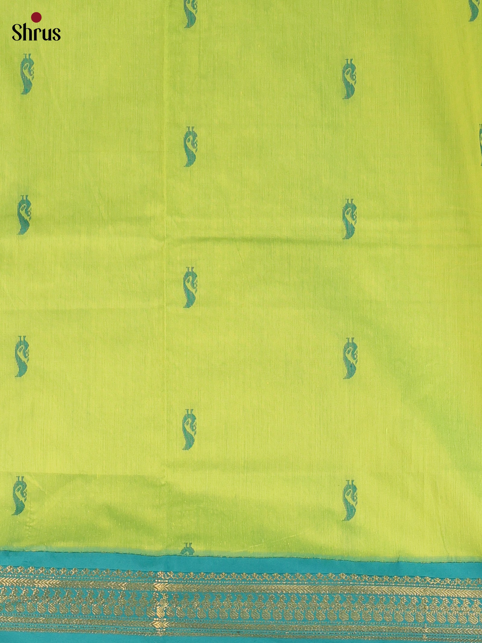 Pista Green & Green - Kalyani Cotton salwar unstitch - Shop on Shrus.com