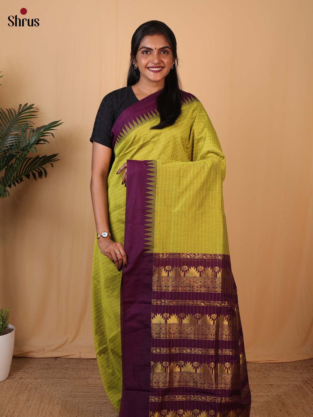 CLS05057 - Kalyani Cotton Saree - Shop on Shrus.com