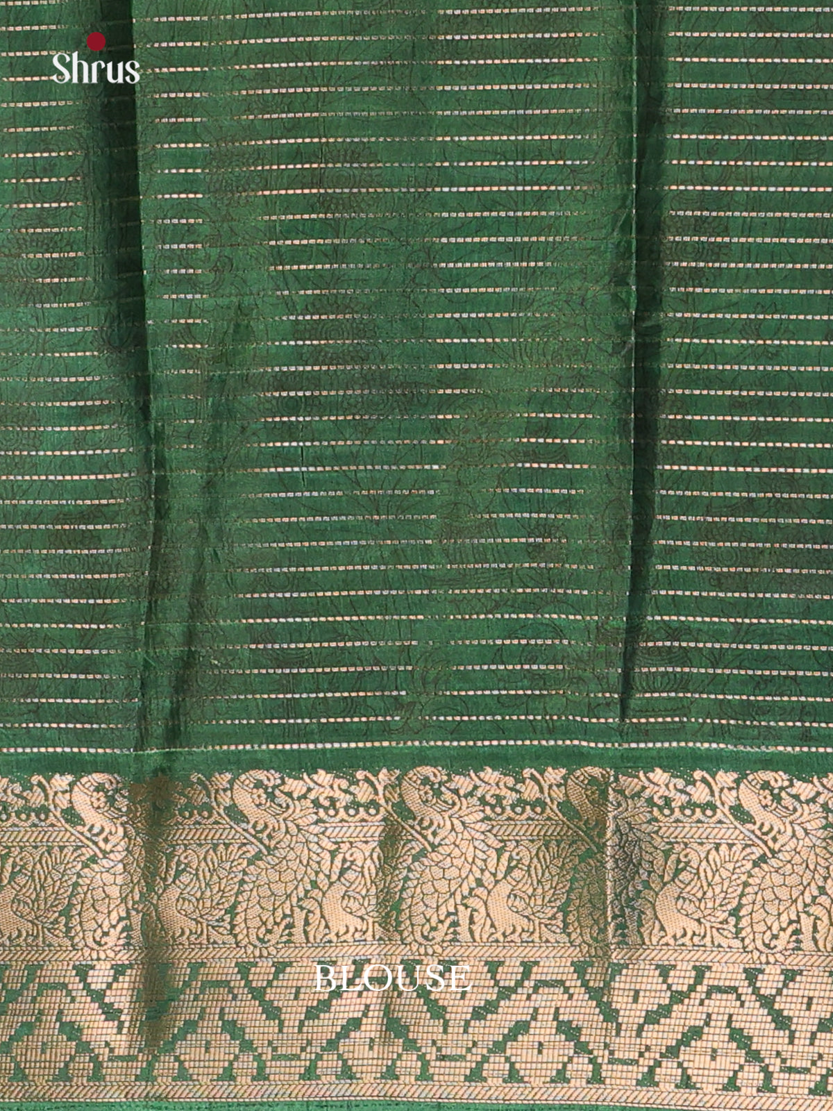 Wine & Green- Printed Semi Tussar Saree - Shop on Shrus.com