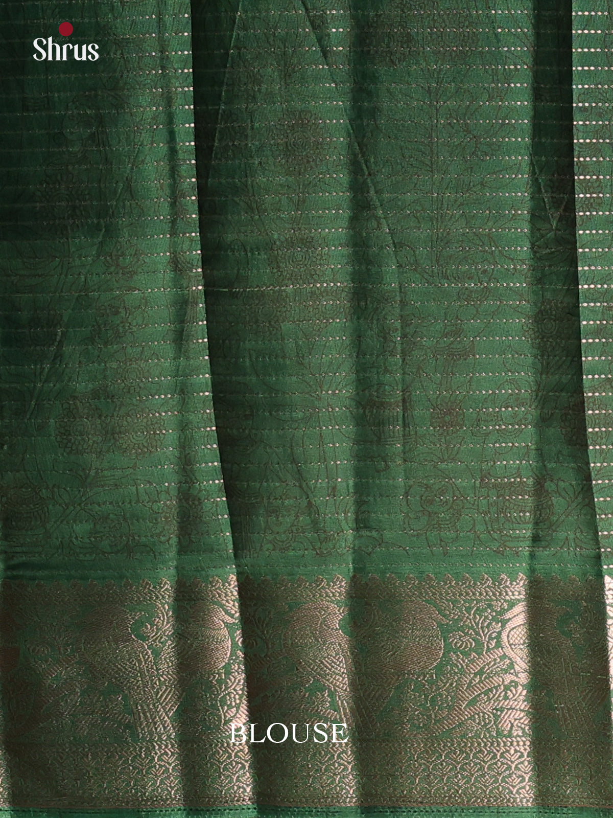 Wine & Green - Printed Semi Tussar Saree - Shop on Shrus.com