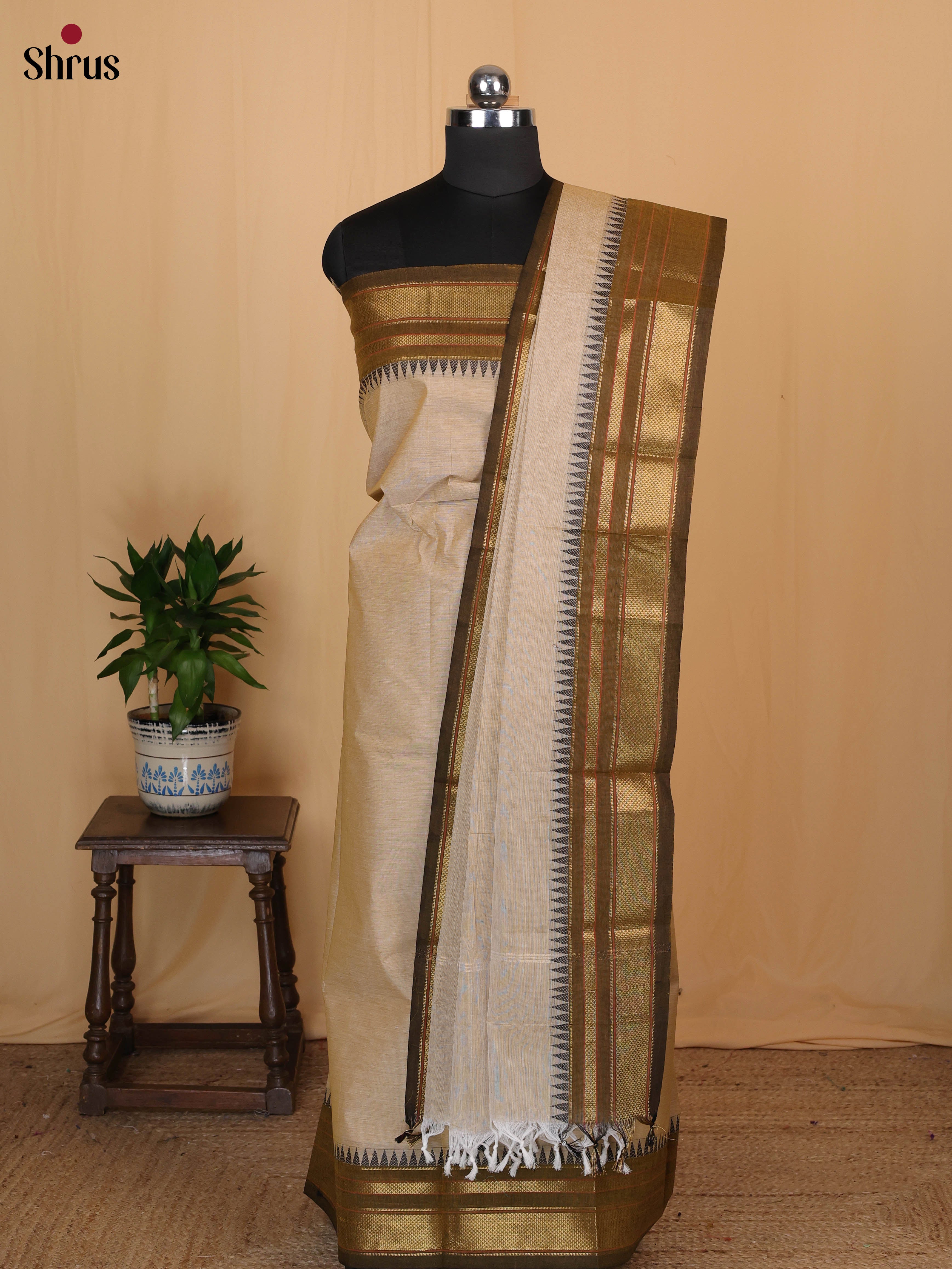 Grey & Green - chettinad top & dupatta combo - Shop on Shrus.com