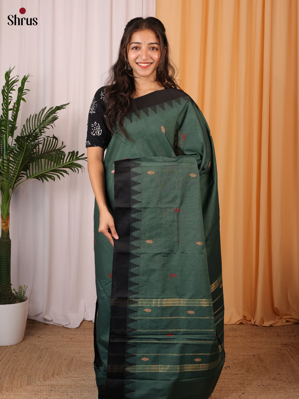 CLS07028 - Chettinad Mix Cotton Saree - Shop on Shrus.com