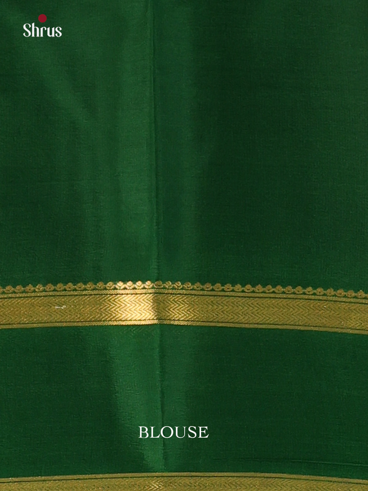 Orange & Green - Mysore Silk Saree - Shop on Shrus.com