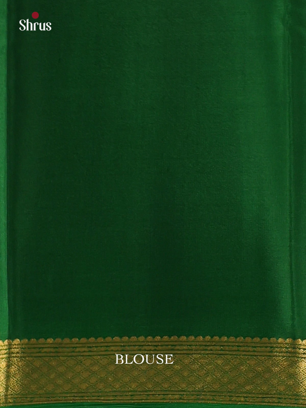 Orange & Green - Mysore Silk Saree - Shop on Shrus.com
