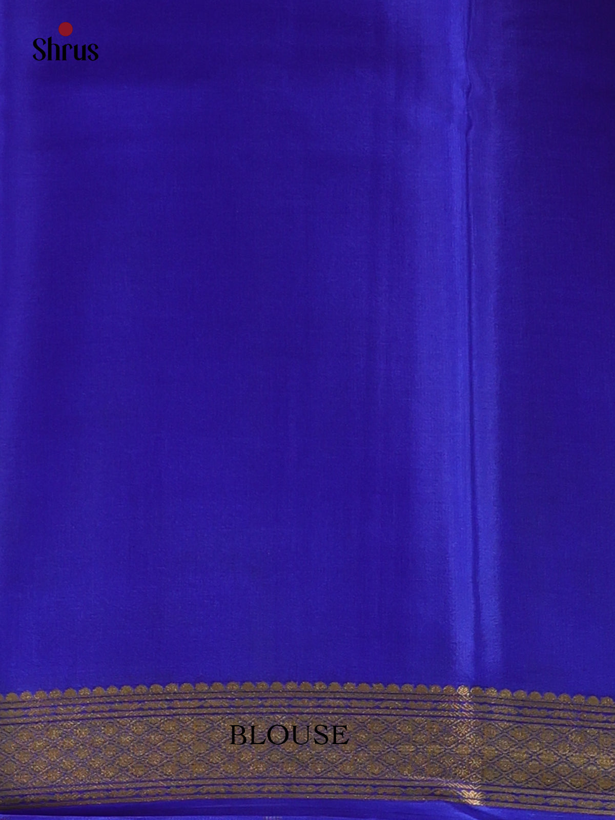 Yellow & Blue - Mysore Silk Saree - Shop on Shrus.com