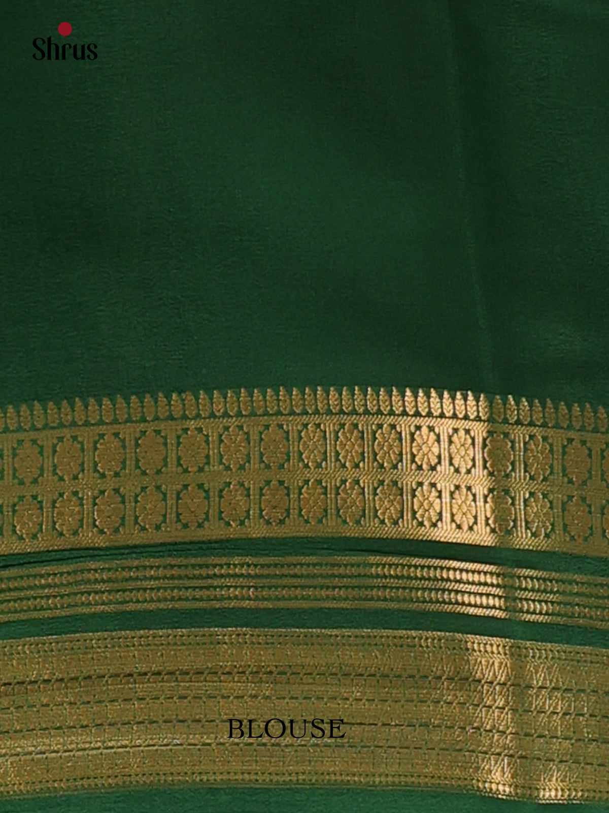 Lite Green & Green - Mysore Silk Saree - Shop on Shrus.com