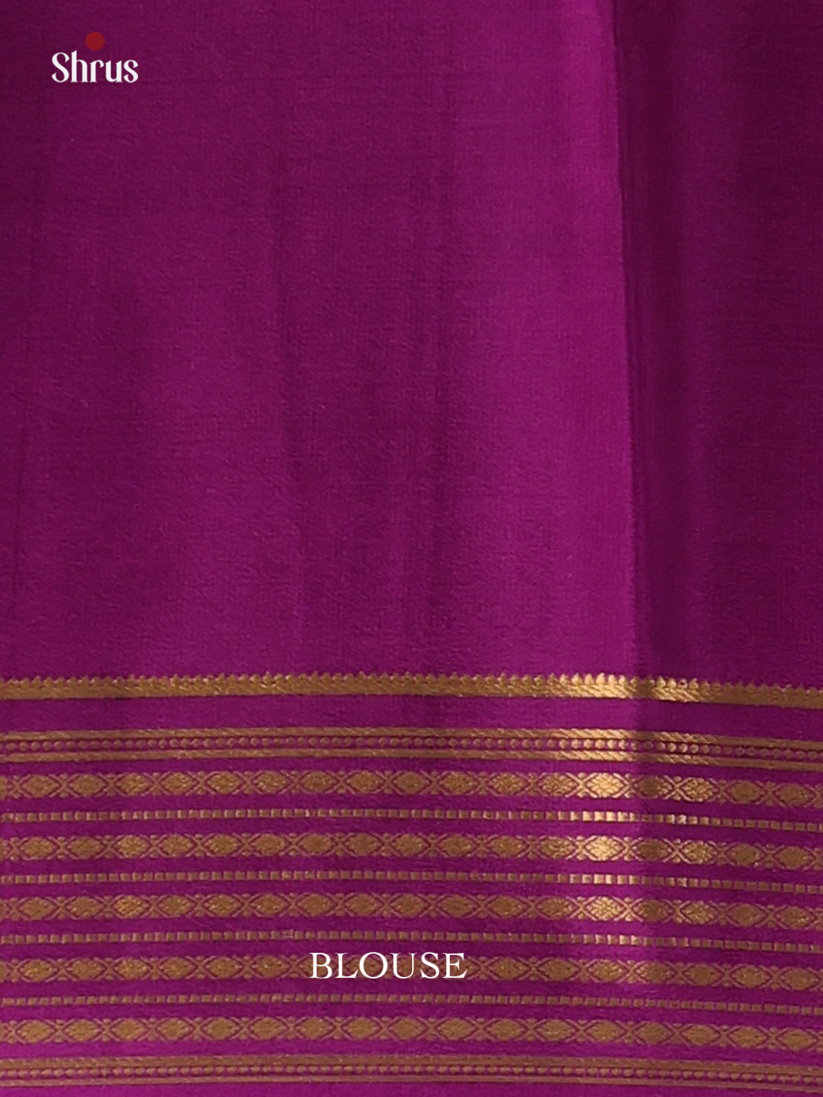 Pink & Violet - Mysore Silk Saree - Shop on Shrus.com