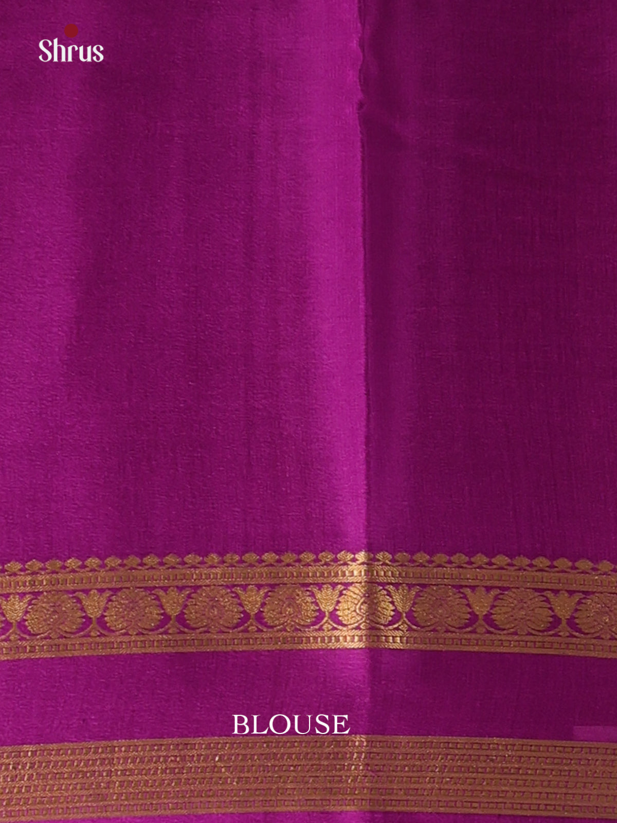 Cream & Purple - Mysore Silk Saree - Shop on Shrus.com