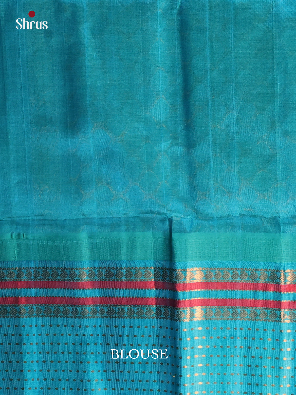 Violet & Teal- Silk Cotton Saree - Shop on Shrus.com