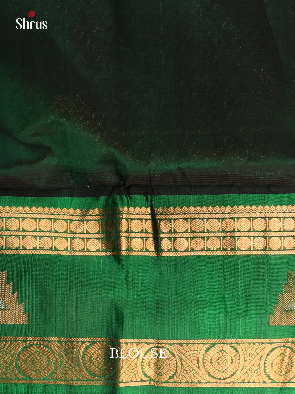 Pink & Green- Silk Cotton Saree - Shop on Shrus.com