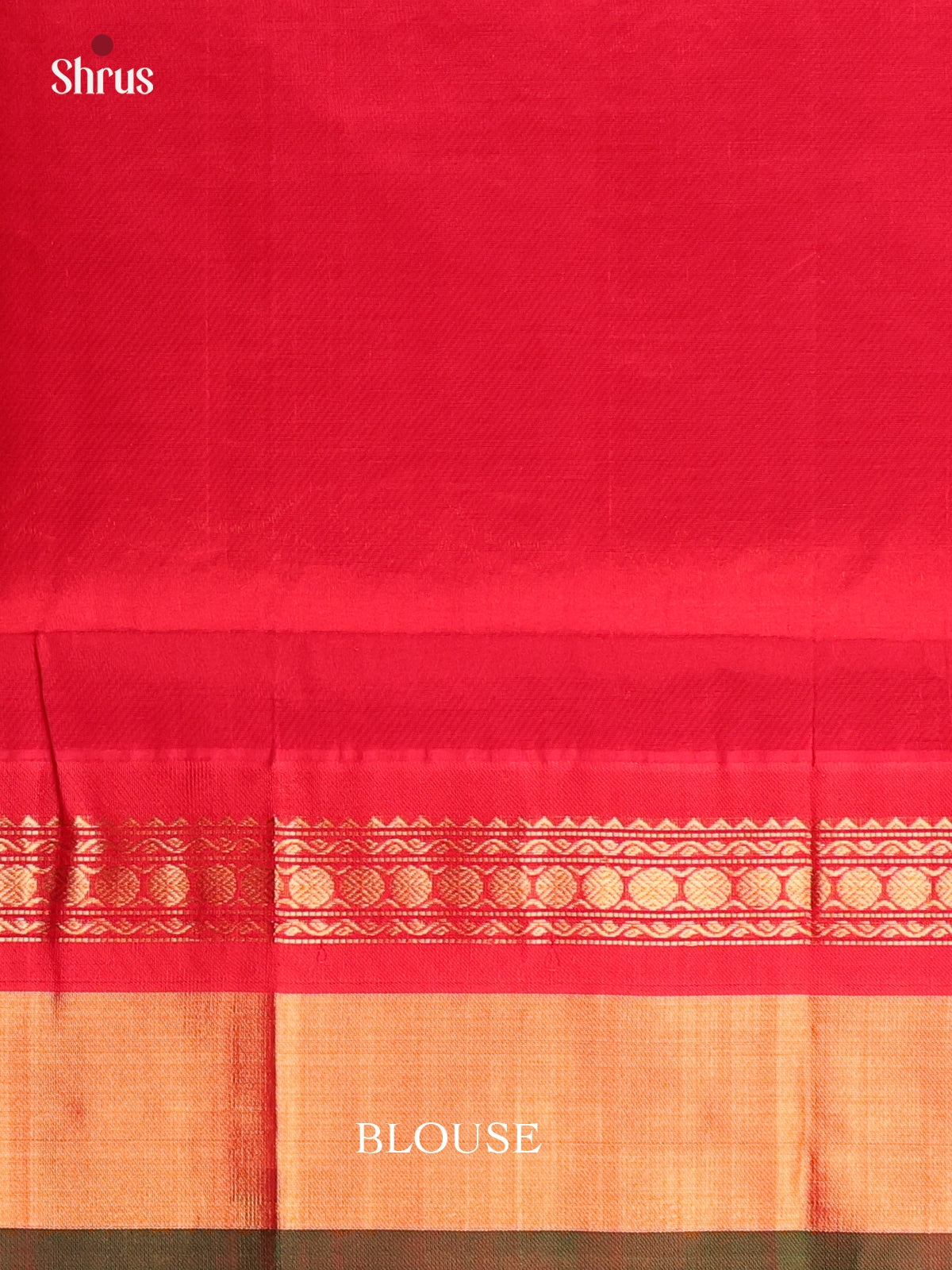 White & Red - Silk Cotton Saree - Shop on Shrus.com