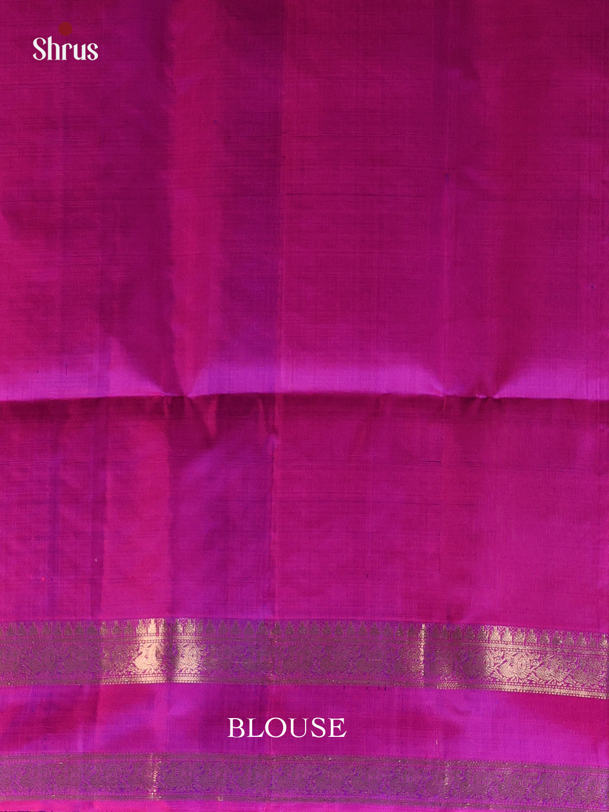Double Shaded Green & Majenta - Soft Silk Saree - Shop on Shrus.com