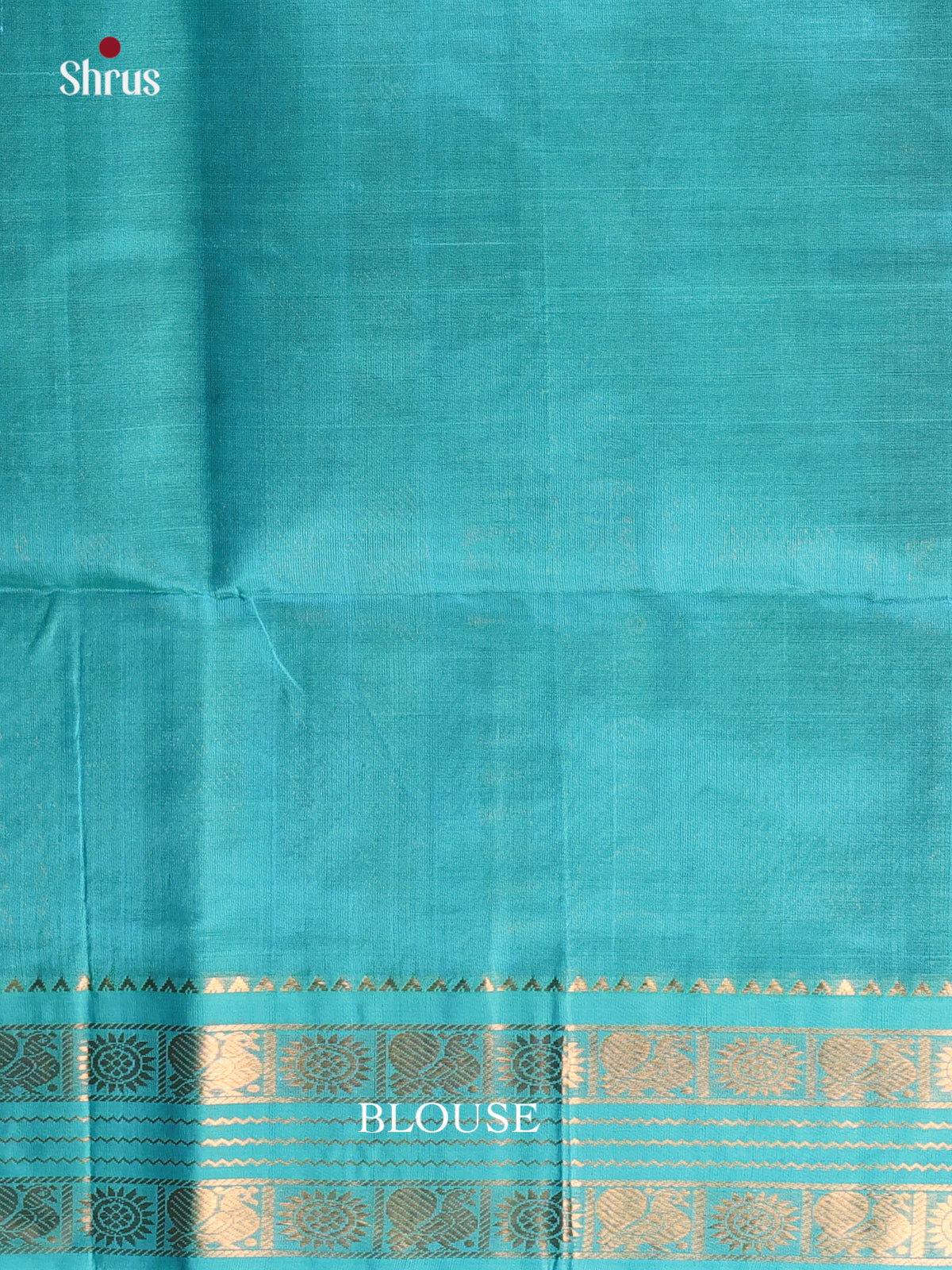 Violet & Teal - Silk Cotton Saree - Shop on Shrus.com