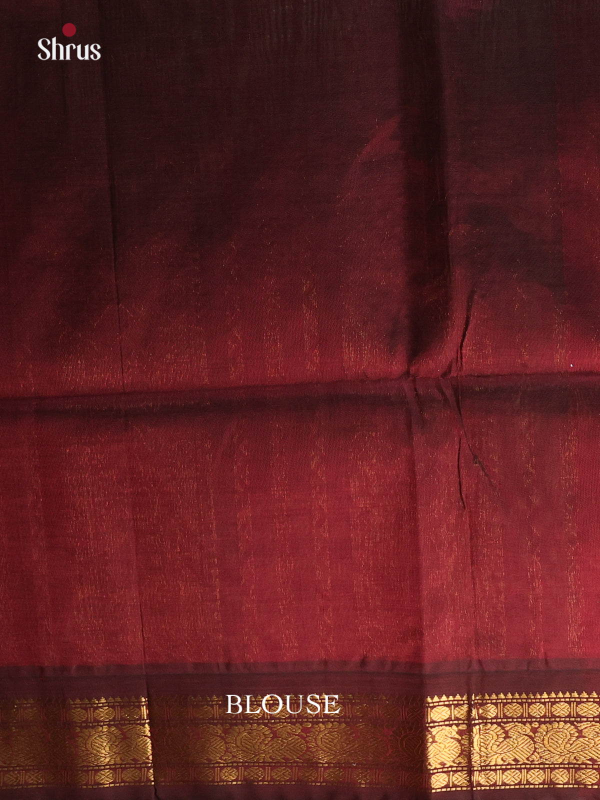 Pista Green & Brown - Silk Cotton Saree - Shop on Shrus.com