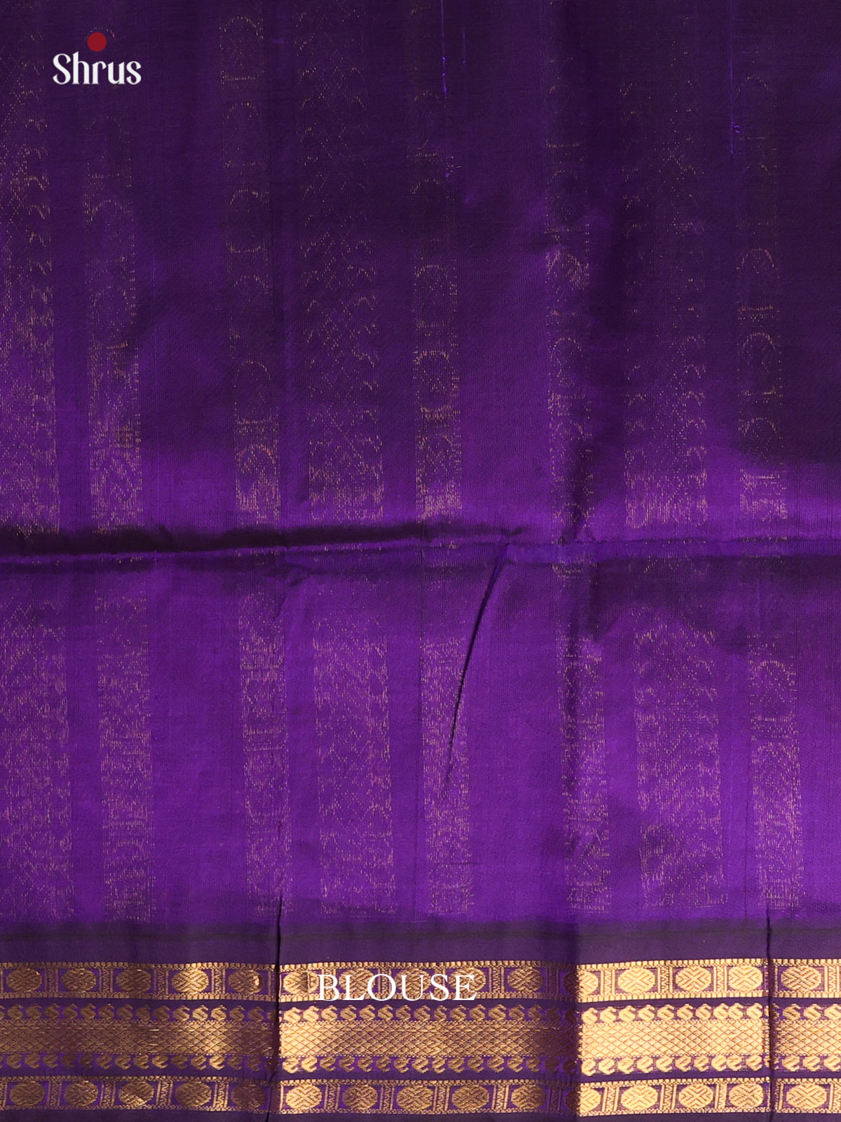 Pink & Violet- Silk Cotton Saree - Shop on Shrus.com