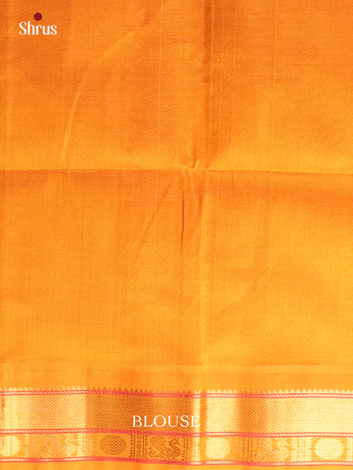 Majenta & Orange - Silk Cotton Saree - Shop on Shrus.com