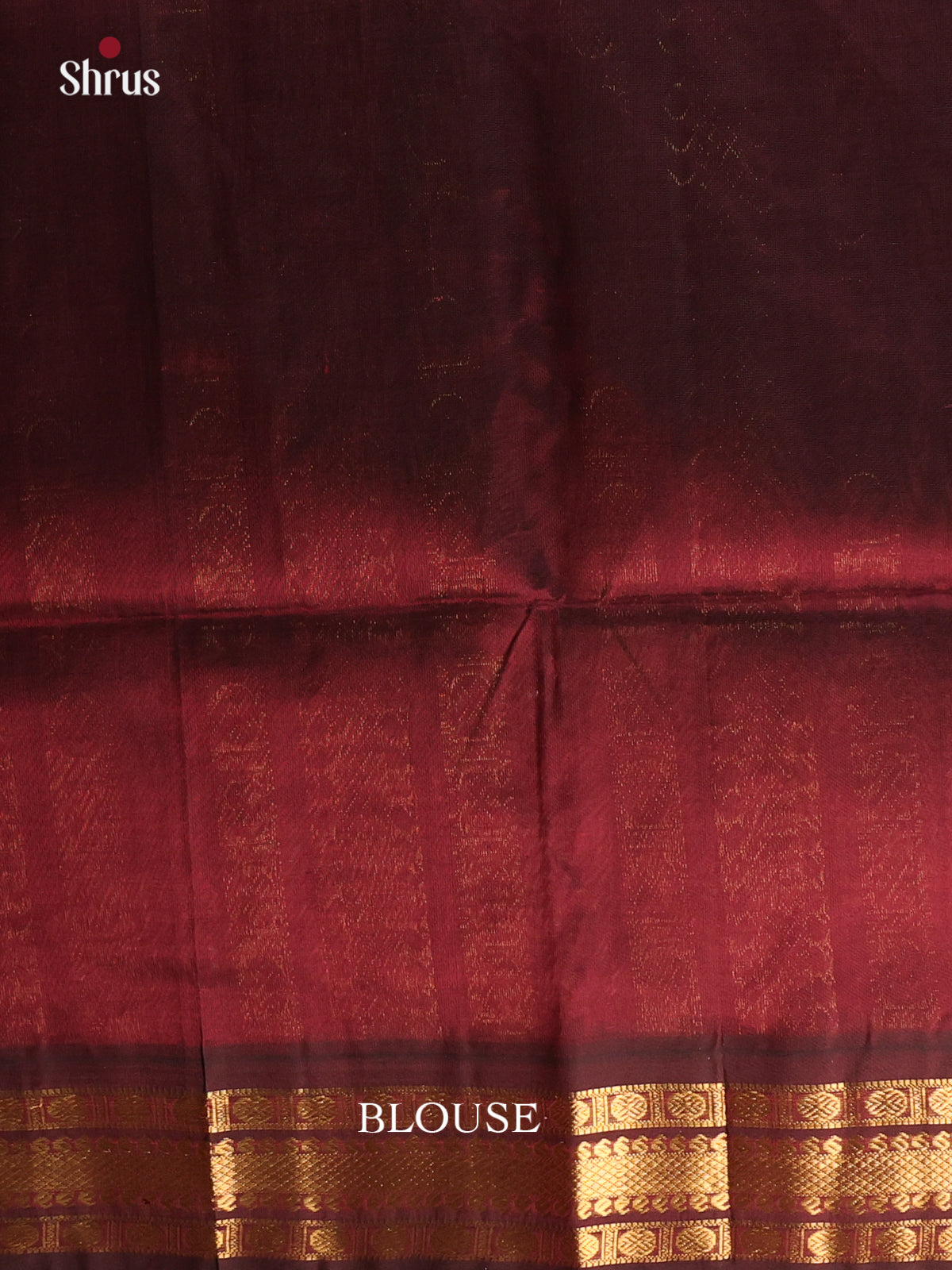 Pink & Brown - Silk Cotton Saree - Shop on Shrus.com