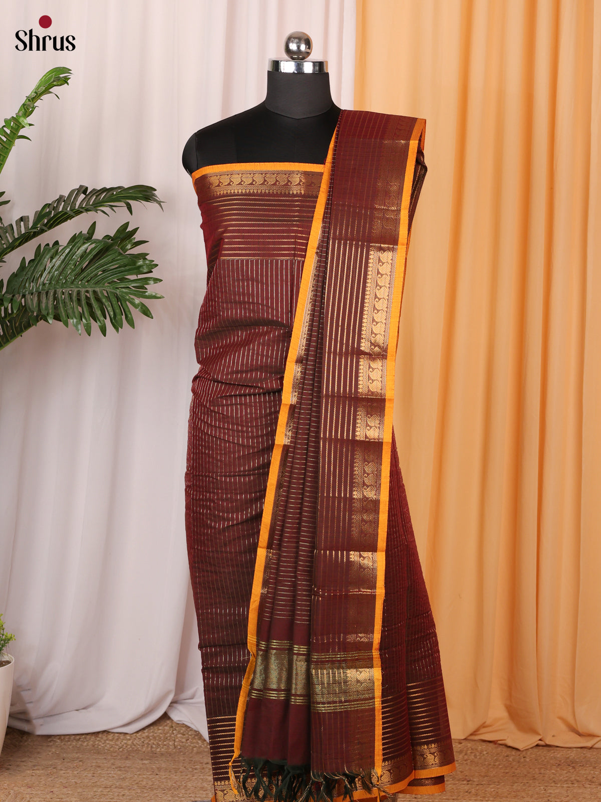 CLS10049 - chettinad top & dupatta combo - Shop on Shrus.com