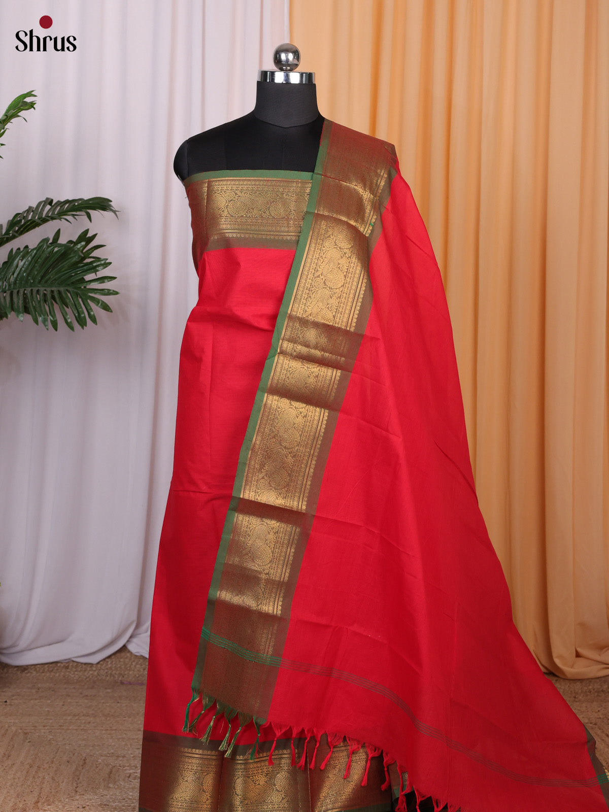 CLS11020 - chettinad top & dupatta combo - Shop on Shrus.com