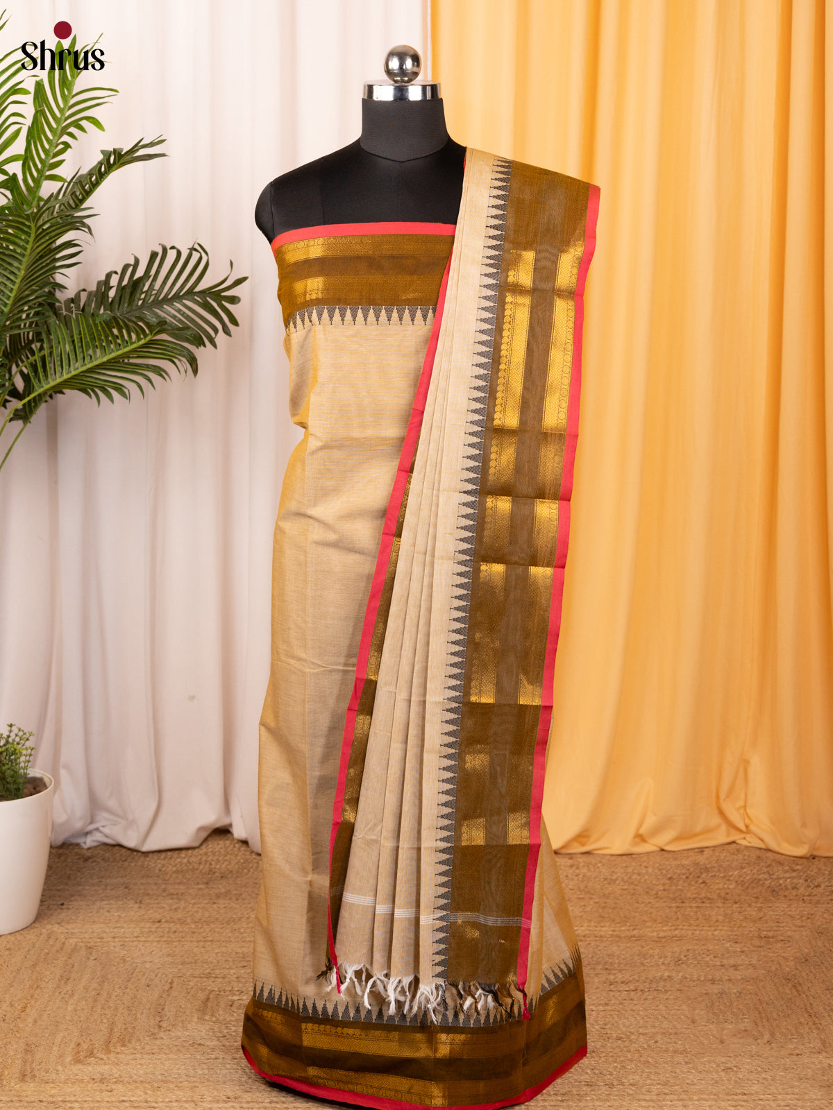 Grey & Green - chettinad top & dupatta combo - Shop on Shrus.com