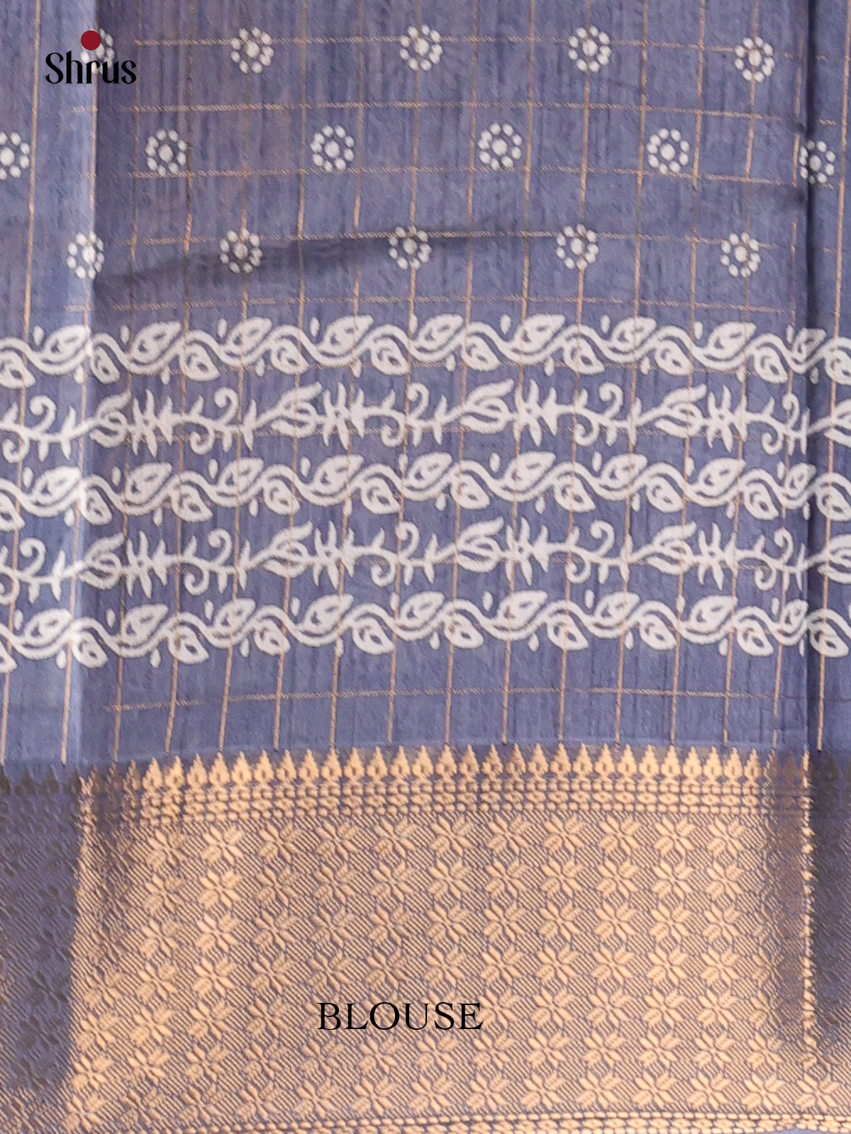 Blue - Semi Crepe Saree - Shop on Shrus.com