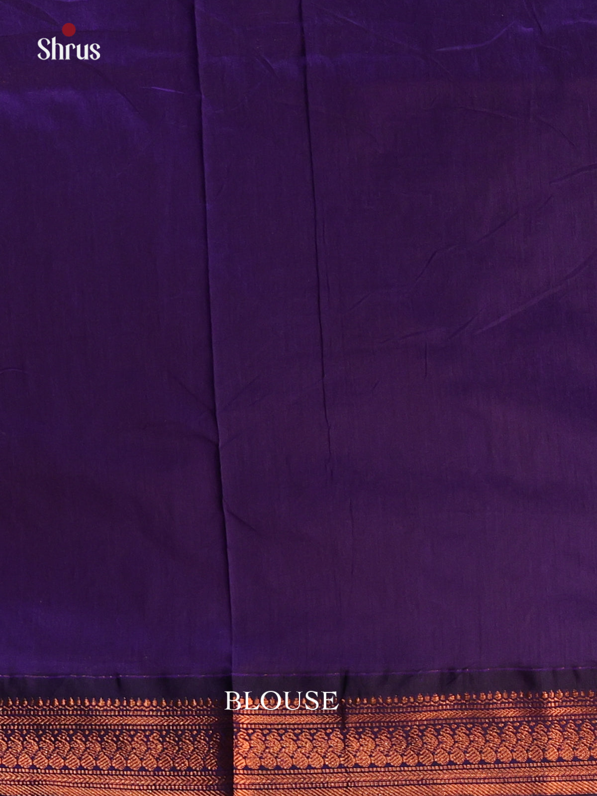 Brown & Violet- Kalyani Cotton Saree - Shop on Shrus.com