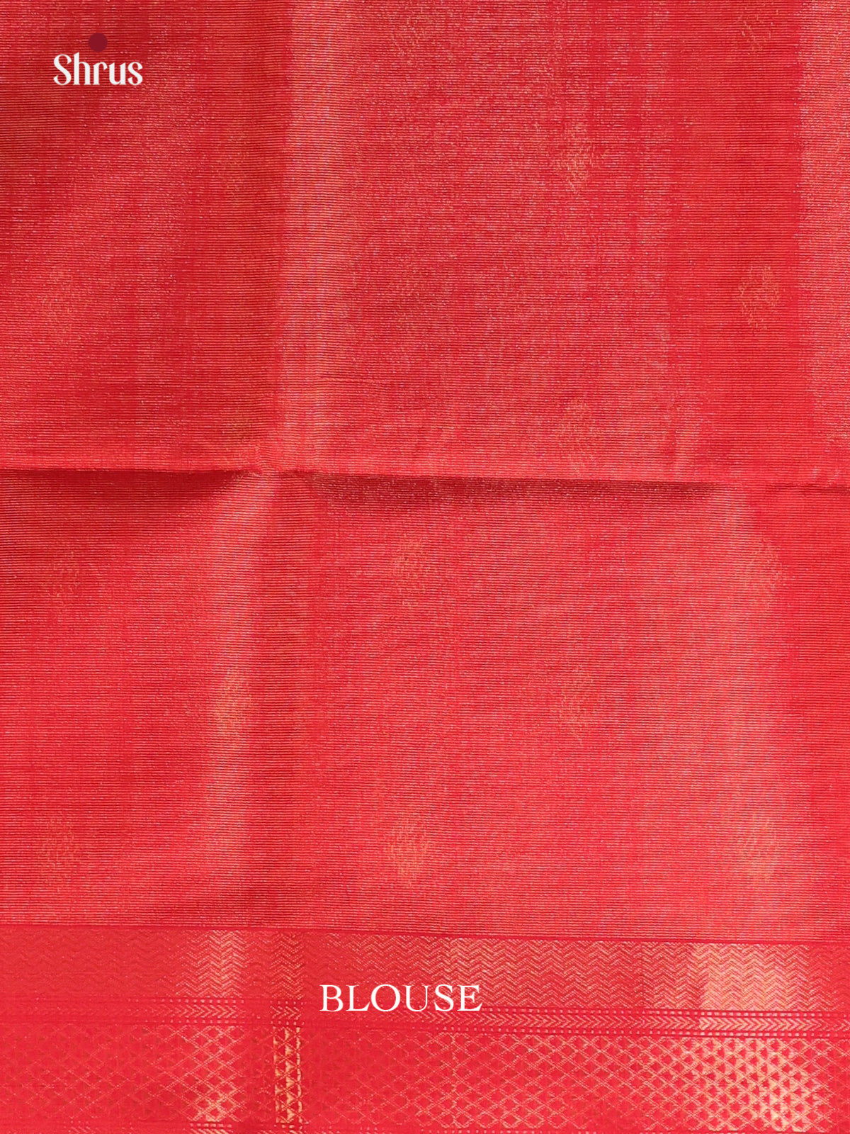 Red(Single Tone) - Maheshwari silkcotton Saree - Shop on Shrus.com