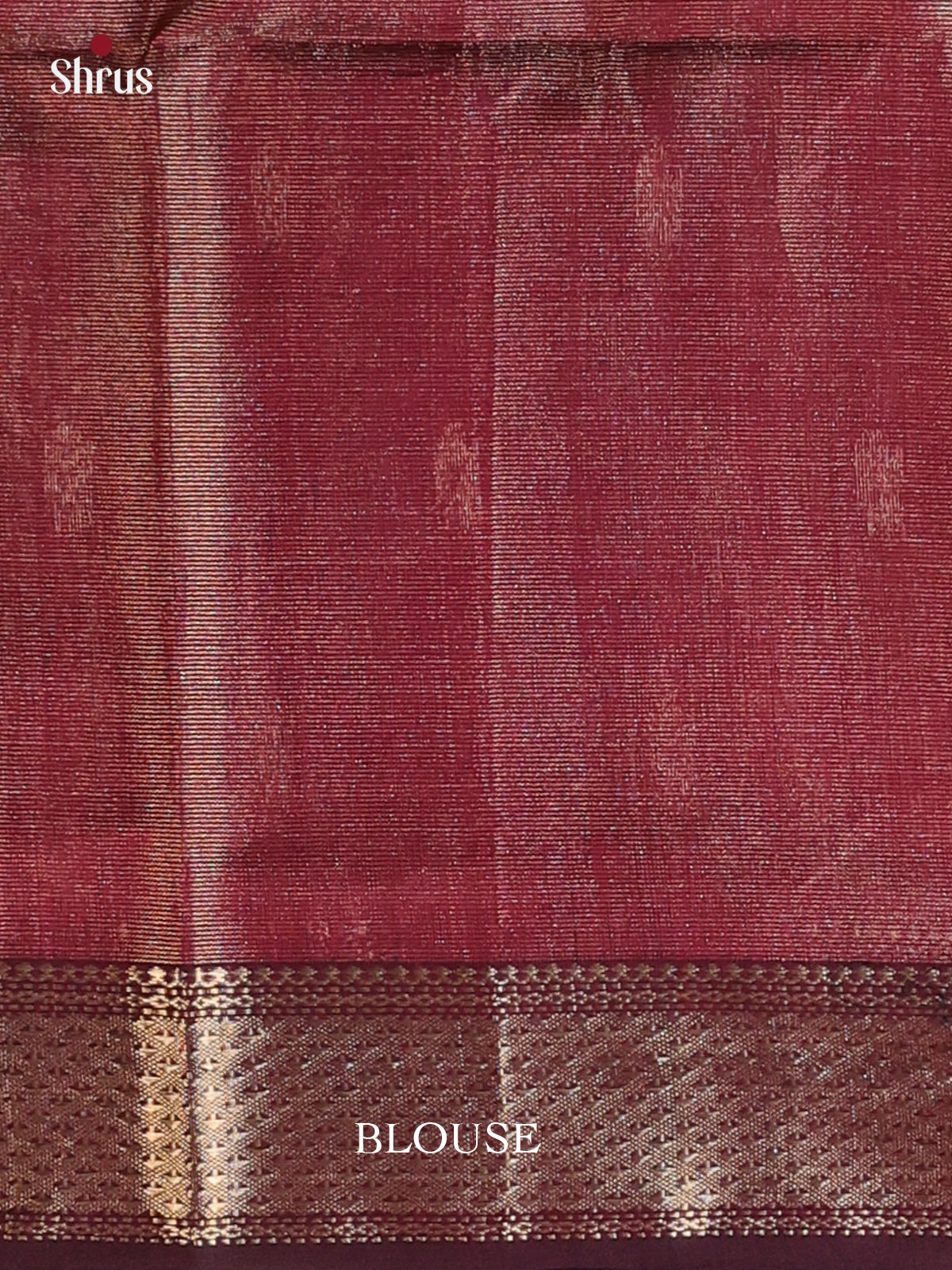 Brown - Maheshwari silkcotton Saree - Shop on Shrus.com