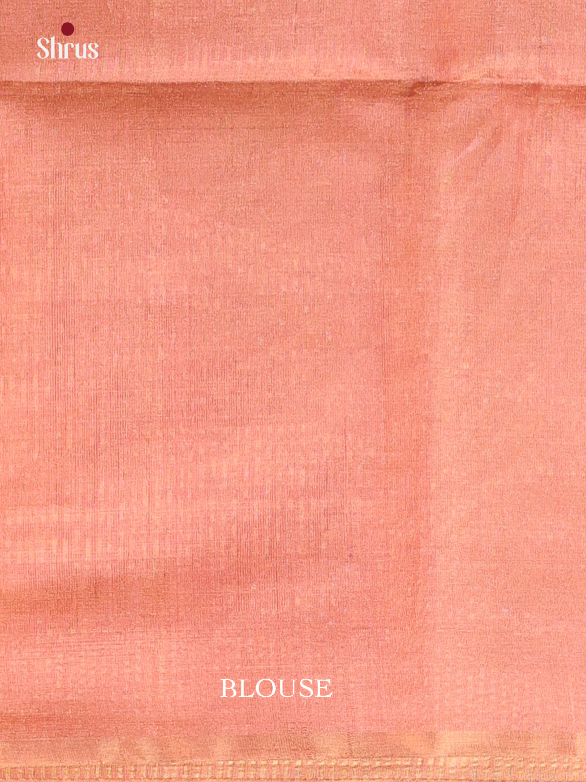 Peach(Single Tone( - Maheshwari silkcotton Saree - Shop on Shrus.com