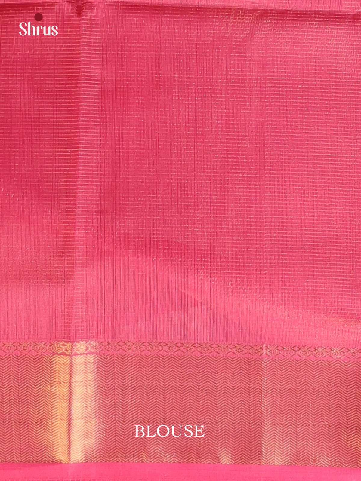 Pink(Single Tone)- Maheshwari silkcotton Saree - Shop on Shrus.com