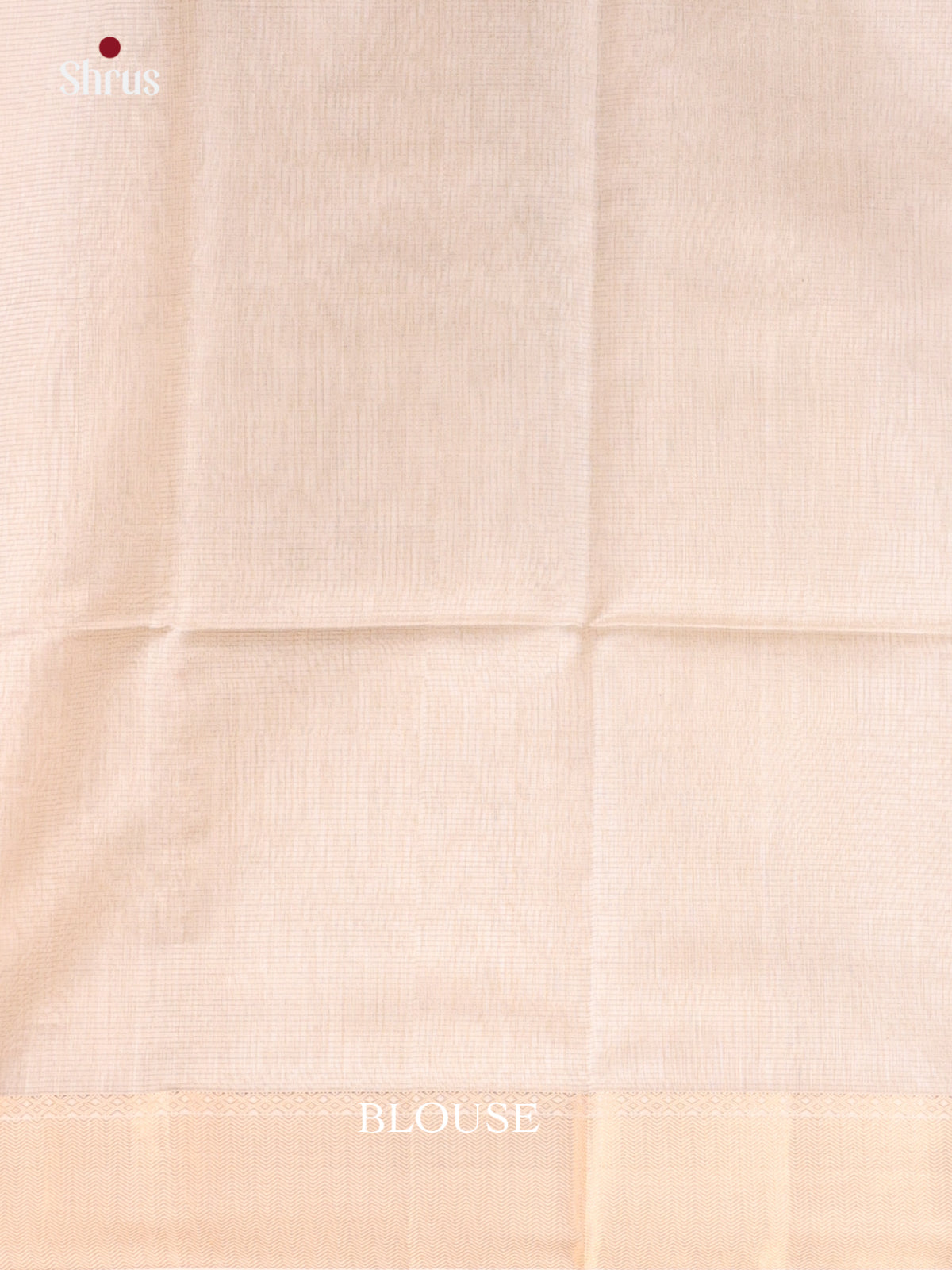 Cream(Single Tone) - Maheshwari silkcotton Saree - Shop on Shrus.com