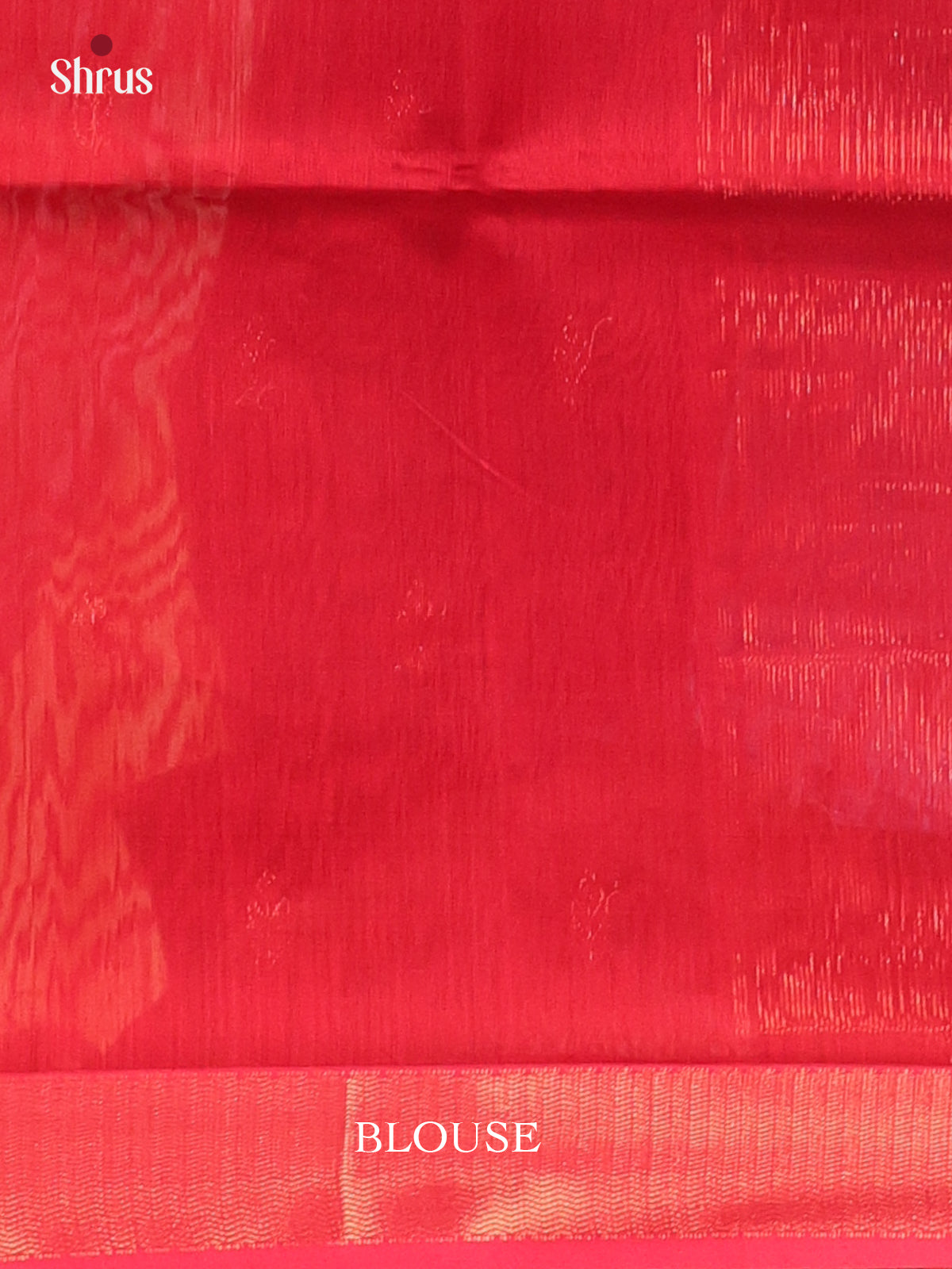 Red(Single Tone) - Maheshwari silkcotton Saree - Shop on Shrus.com