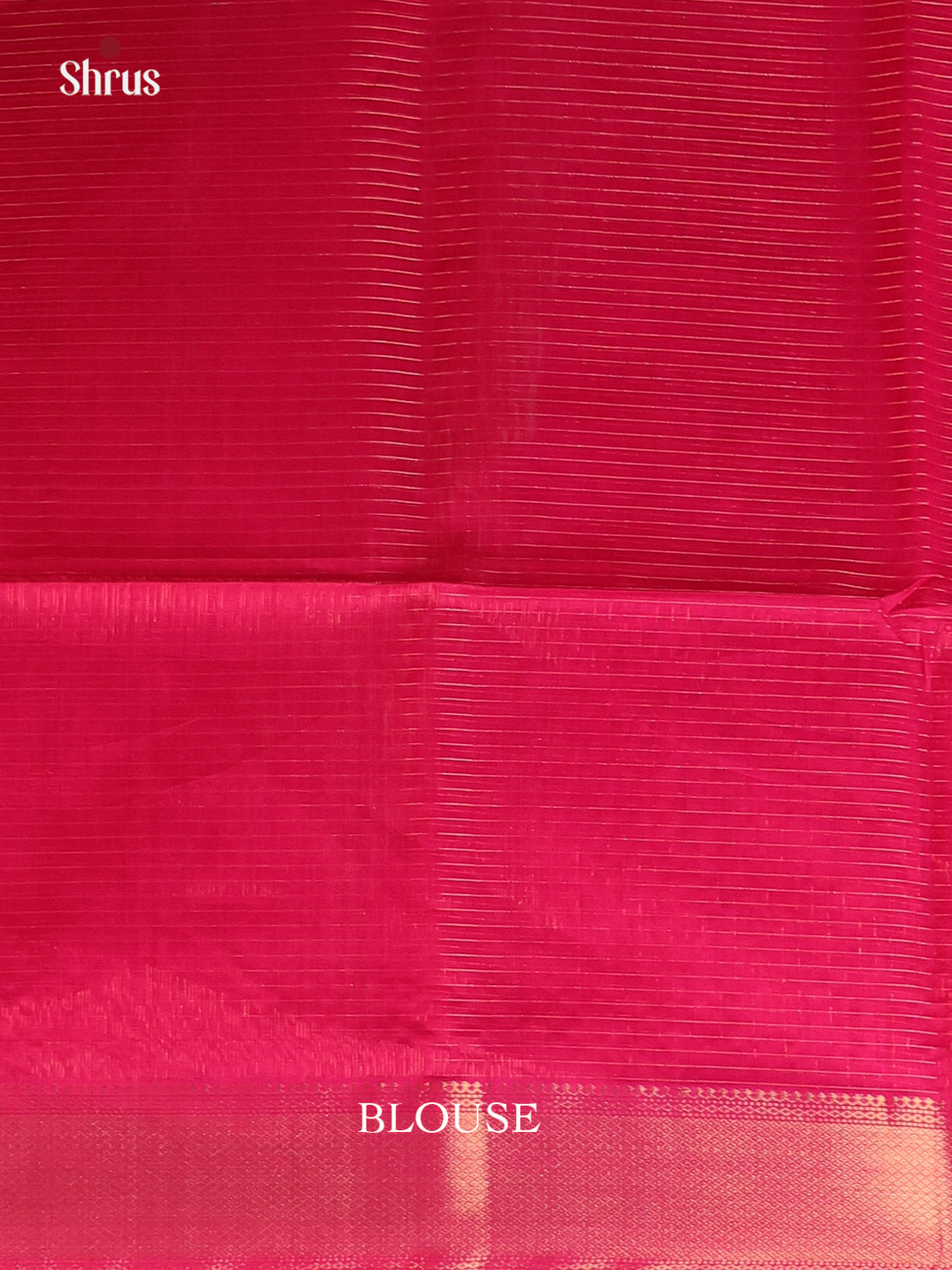Deep Pink(single Tone) - Maheshwari silkcotton Saree - Shop on Shrus.com