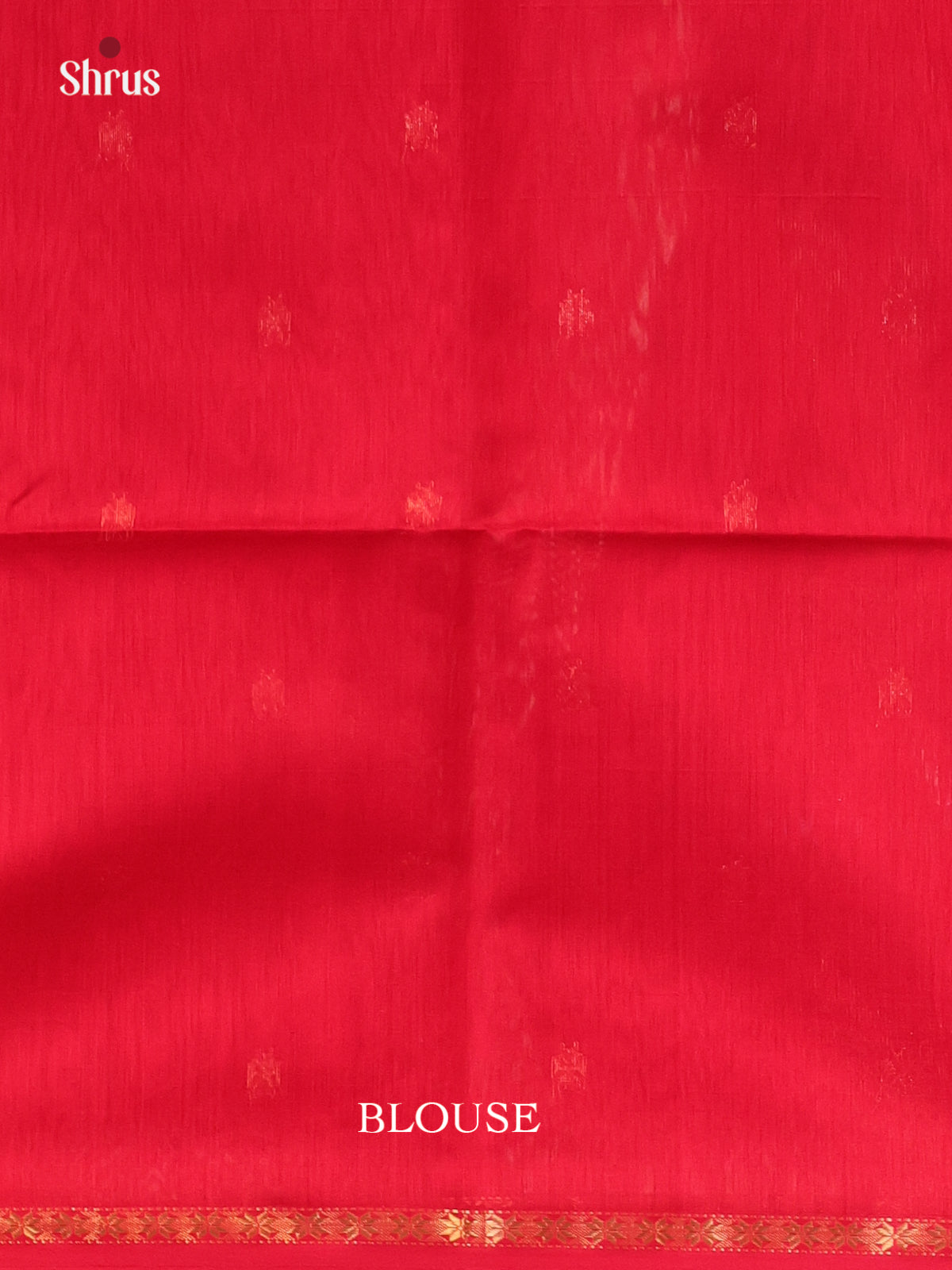Red(Single Tone) - Maheshwari silkcotton Saree - Shop on Shrus.com