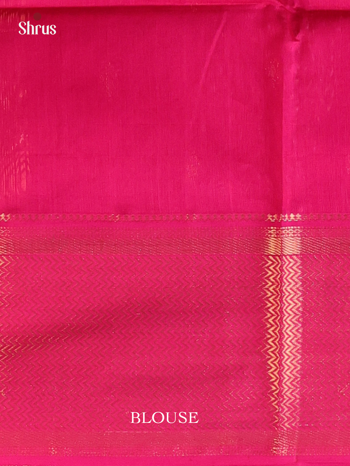 Rani Pink(Single Tone) - Maheshwari silkcotton Saree - Shop on Shrus.com
