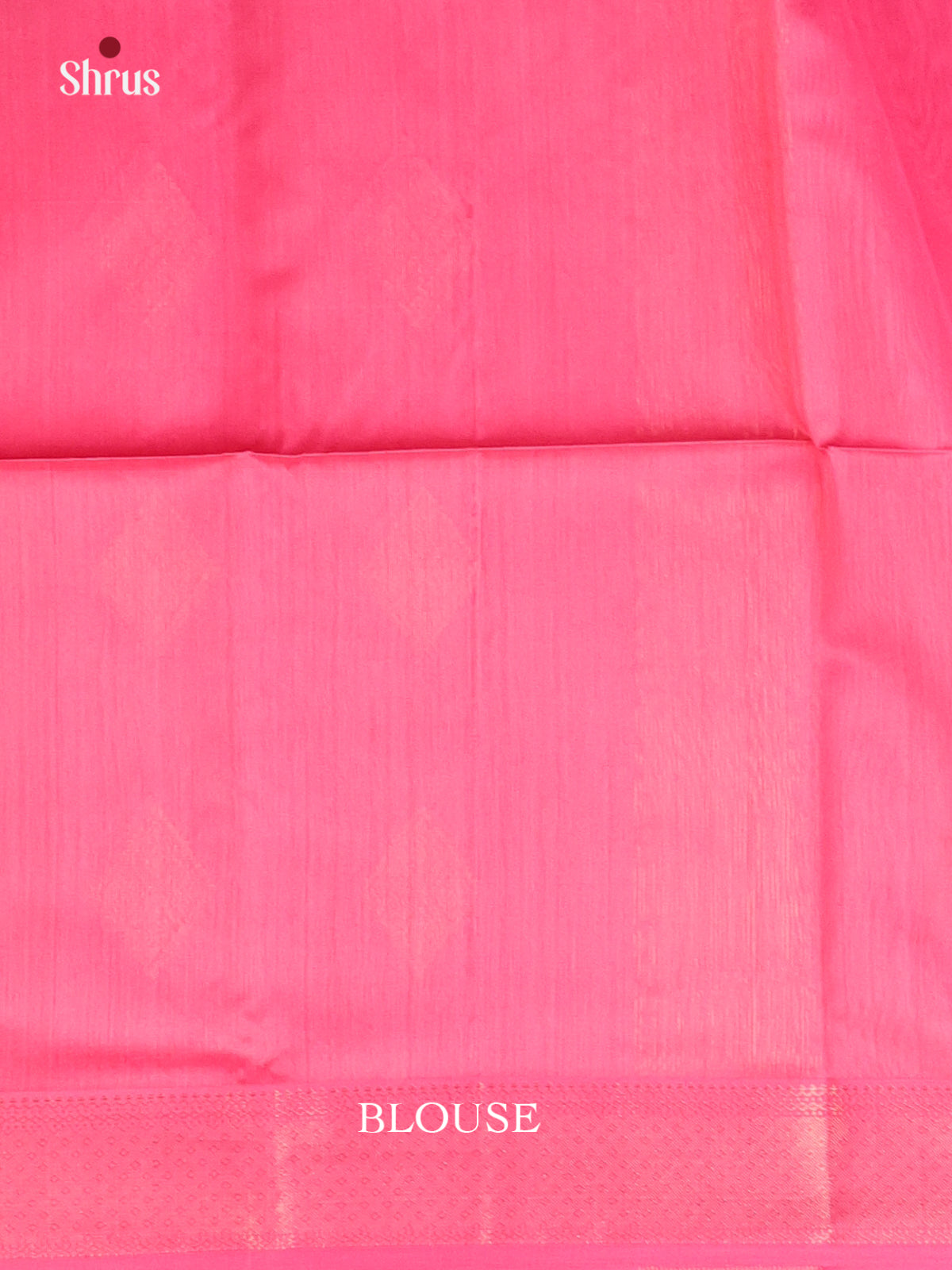 Pink(Single Tone) - Maheshwari silkcotton Saree - Shop on Shrus.com