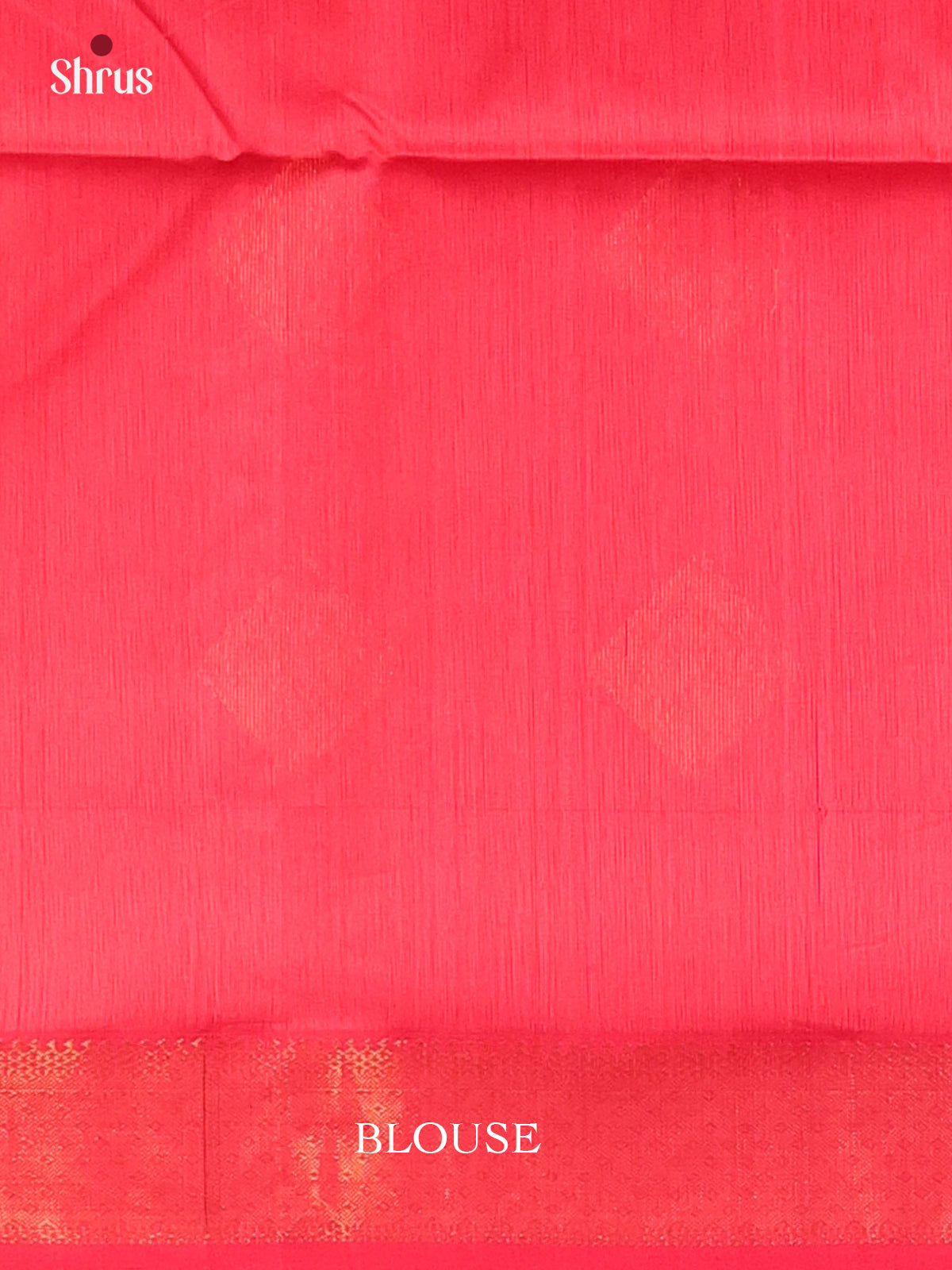 Red(Single Tone)- Maheshwari silkcotton Saree - Shop on Shrus.com