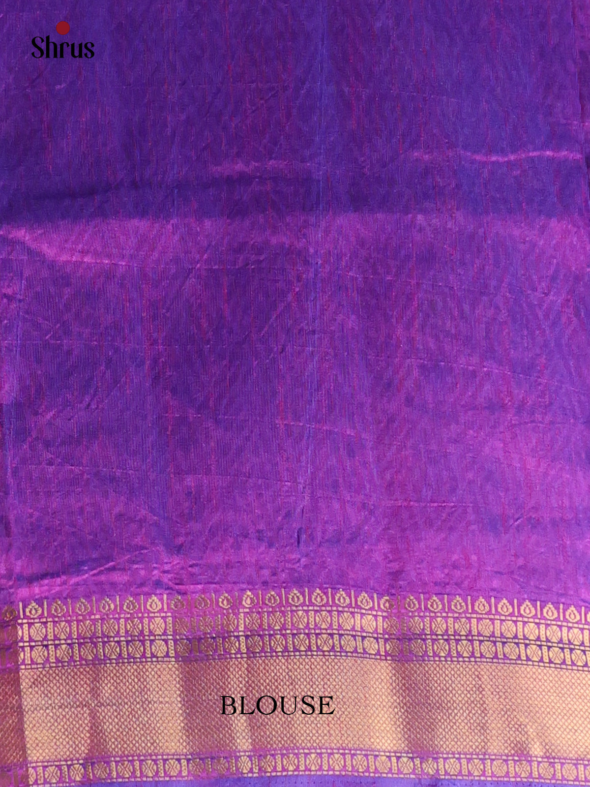 Blue & Purple - Semi Patola Saree - Shop on Shrus.com